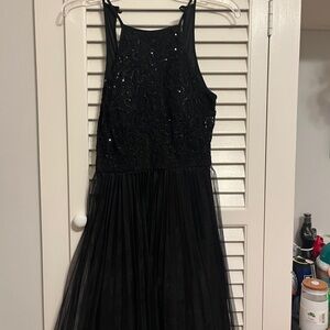 Elegant Black Sequin Dress